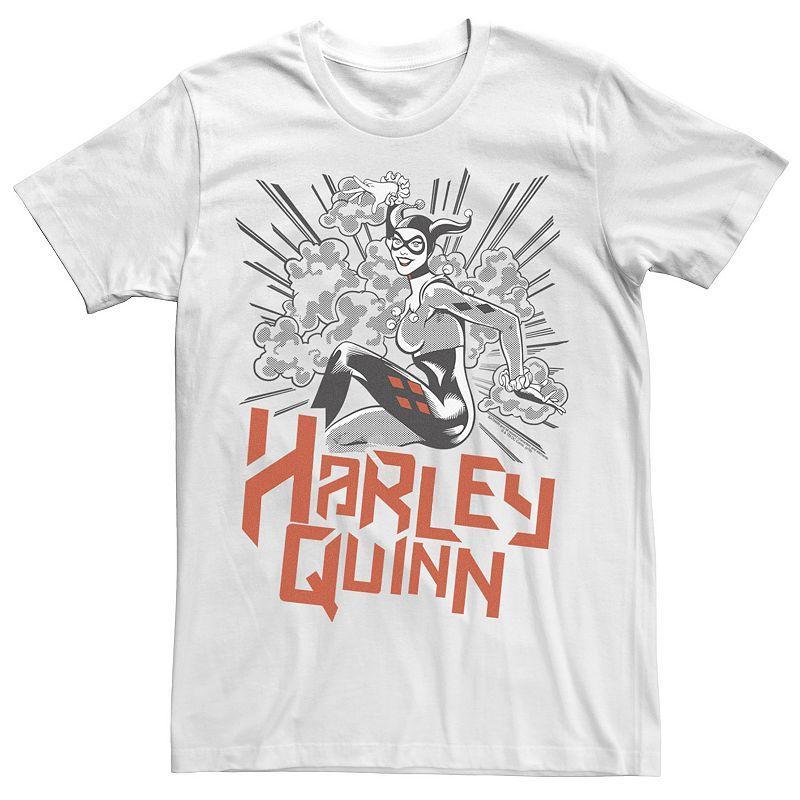 Mens Batman Harley Quinn Black And Color Pop Logo Tee Product Image