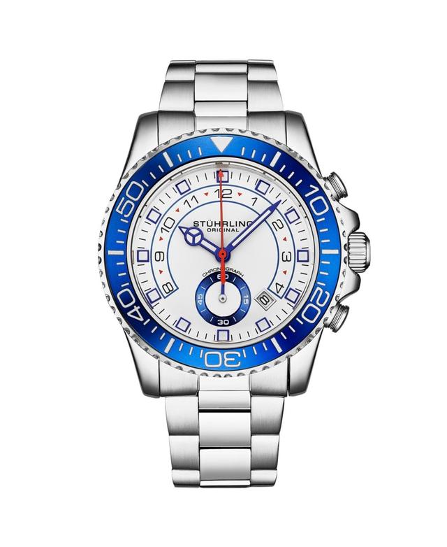 Mens Brigadier Quartz Chronograph Watch 42mm Diver With Stainless Steel Deployant Buckle Product Image