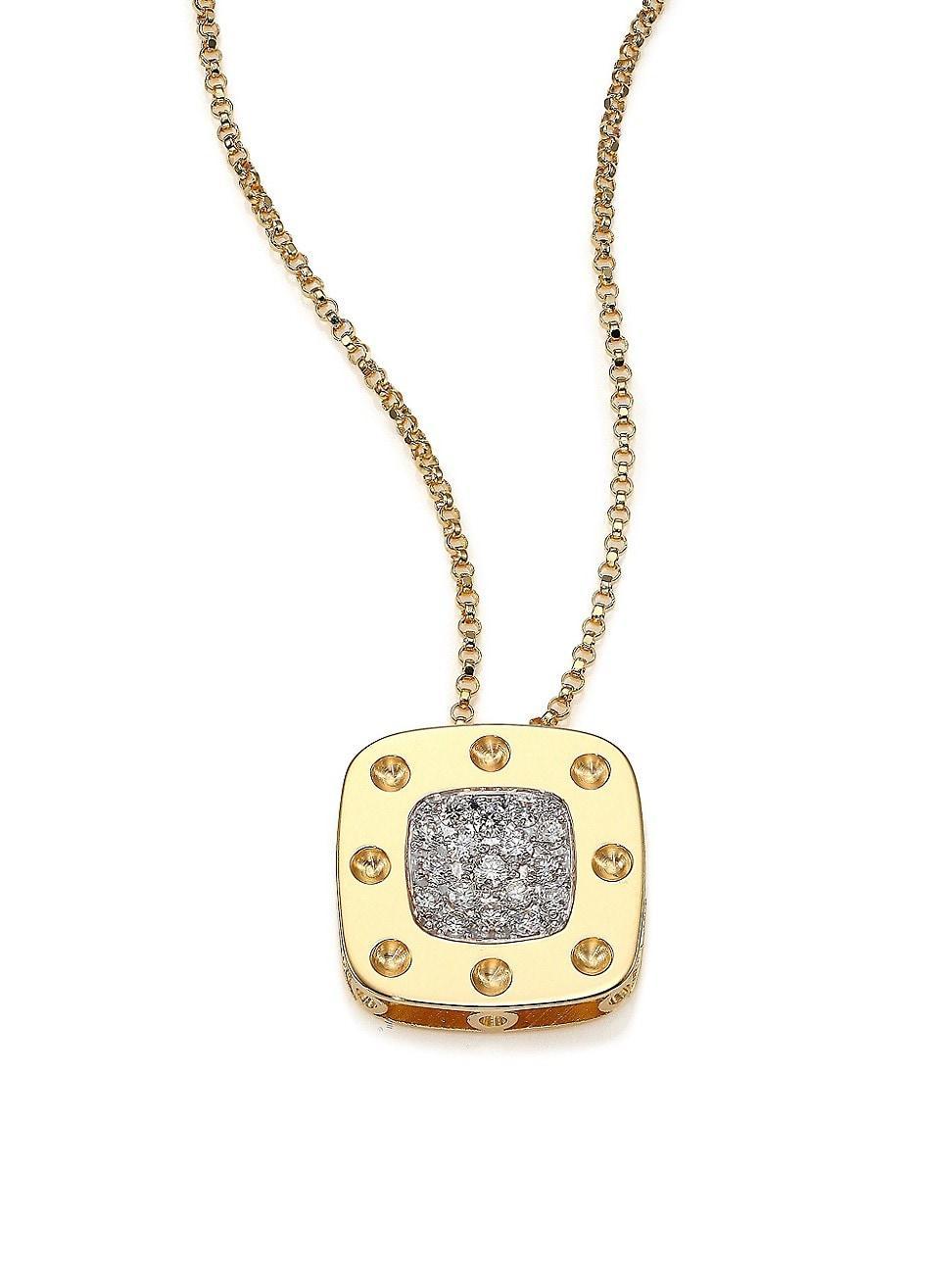 Womens Pois Moi Diamond & 18K Yellow Gold Large Pendant Necklace Product Image