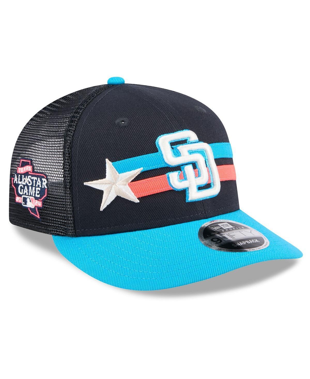 Mens New Era San Diego Padres 2024 MLB All-Star Game Meshback Low Profile 9FIFTY Snapback Hat, Blue Product Image