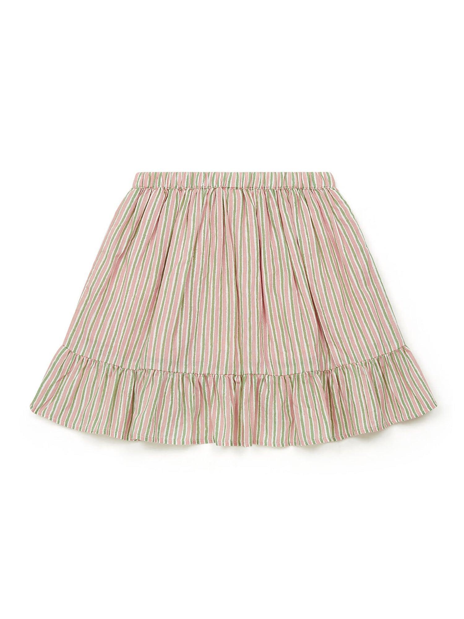 Bonton Bailey Painted Stripe Cotton Skirt Product Image