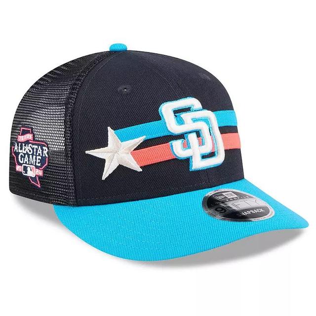 Mens New Era San Diego Padres 2024 MLB All-Star Game Meshback Low Profile 9FIFTY Snapback Hat, Blue Product Image