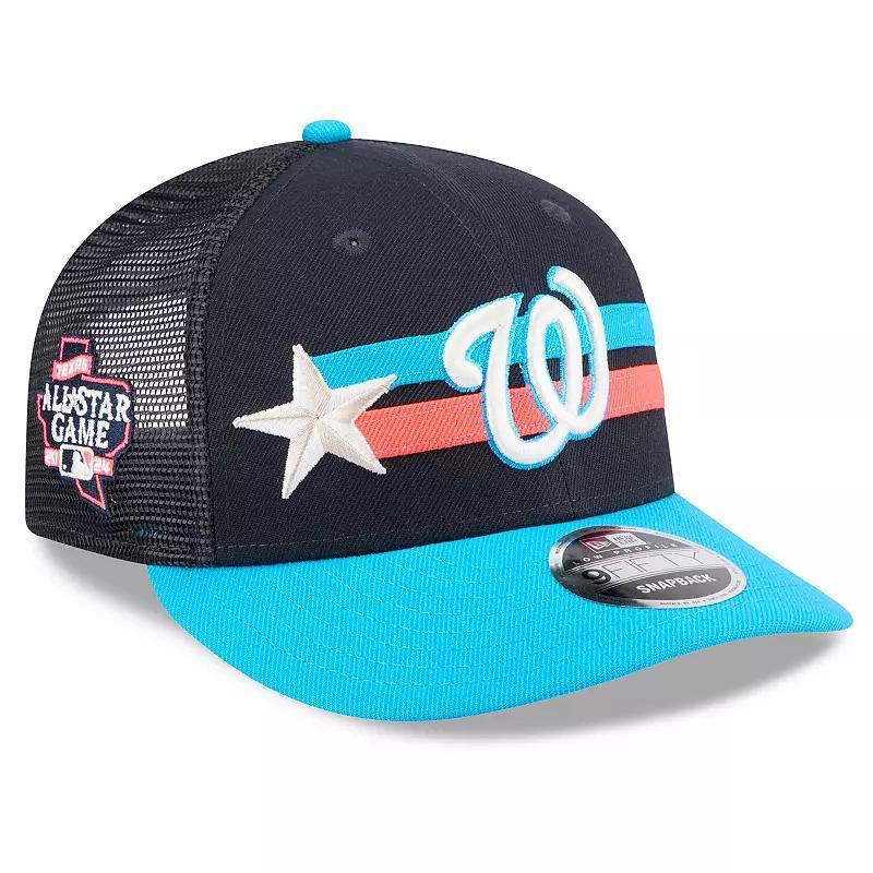 Mens New Era Washington Nationals 2024 MLB All-Star Game Meshback Low Profile 9FIFTY Snapback Hat, Blue Product Image