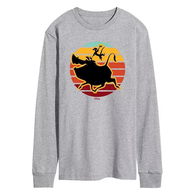 Disneys Lion King Timon & Pumba Mens Long Sleeve Graphic Tee Product Image