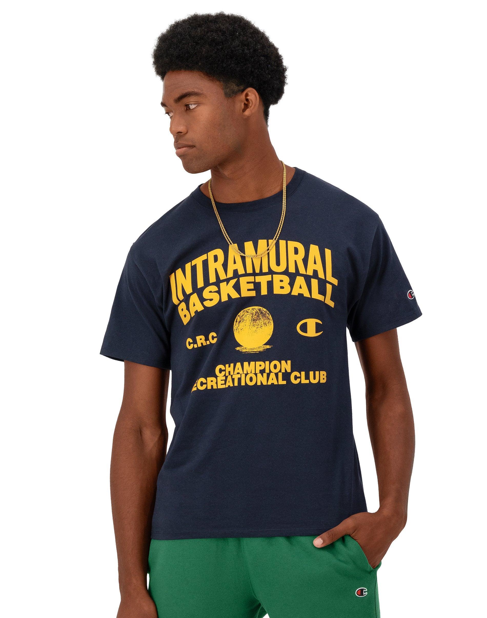 Mens Champion Classic Graphic T-Shirt, Intramural Basketball Plaster Blue M Product Image