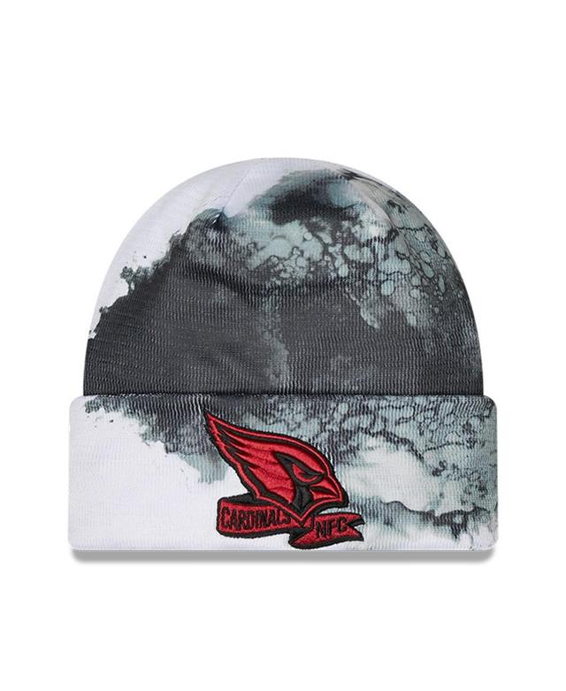 Men's New Era Black Arizona Cardinals 2022 Sideline Ink Dye Tonal Cuffed Knit Hat Product Image