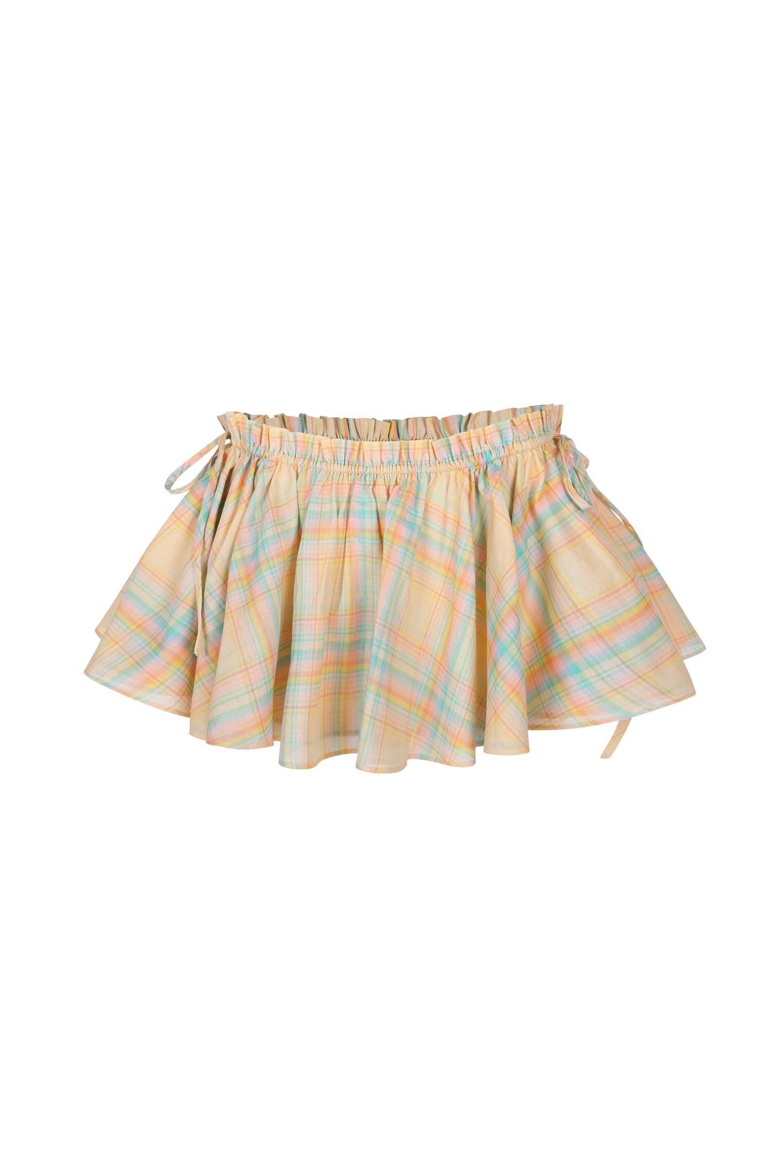 The Banana Plaid Mini Skirt Product Image