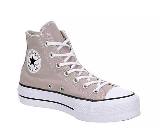 Converse Chuck Taylor All Star Lift Platforms Wonder Stone/White/Black 8.5 Product Image