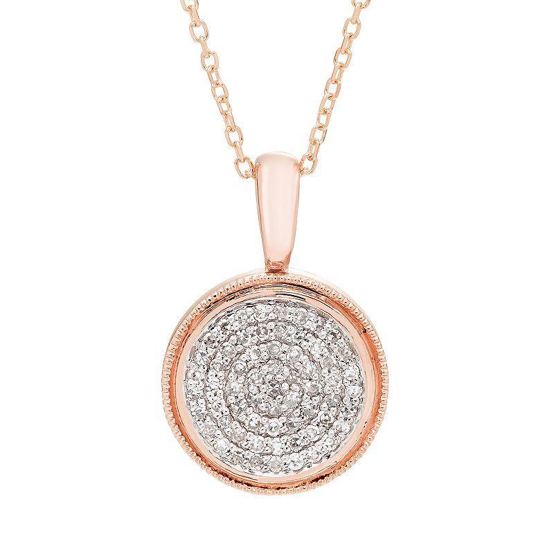 Diamond Accent Initial Pendant in 14k Rose - L Product Image