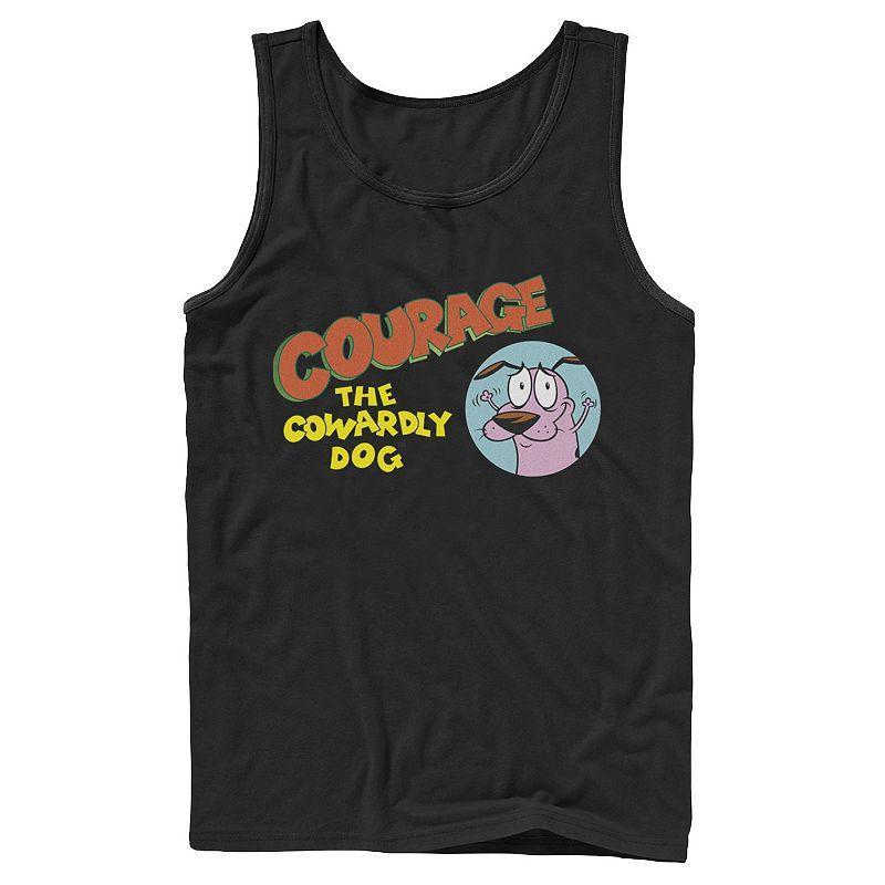 Mens Courage The Cowardly Dog Green Hue Abduction Tank Top Product Image