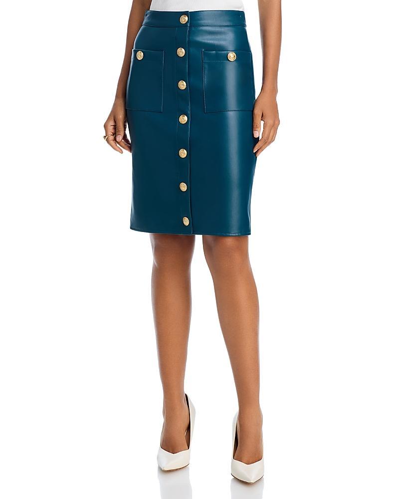 LAgence Amira Faux Leather Pencil Skirt Product Image