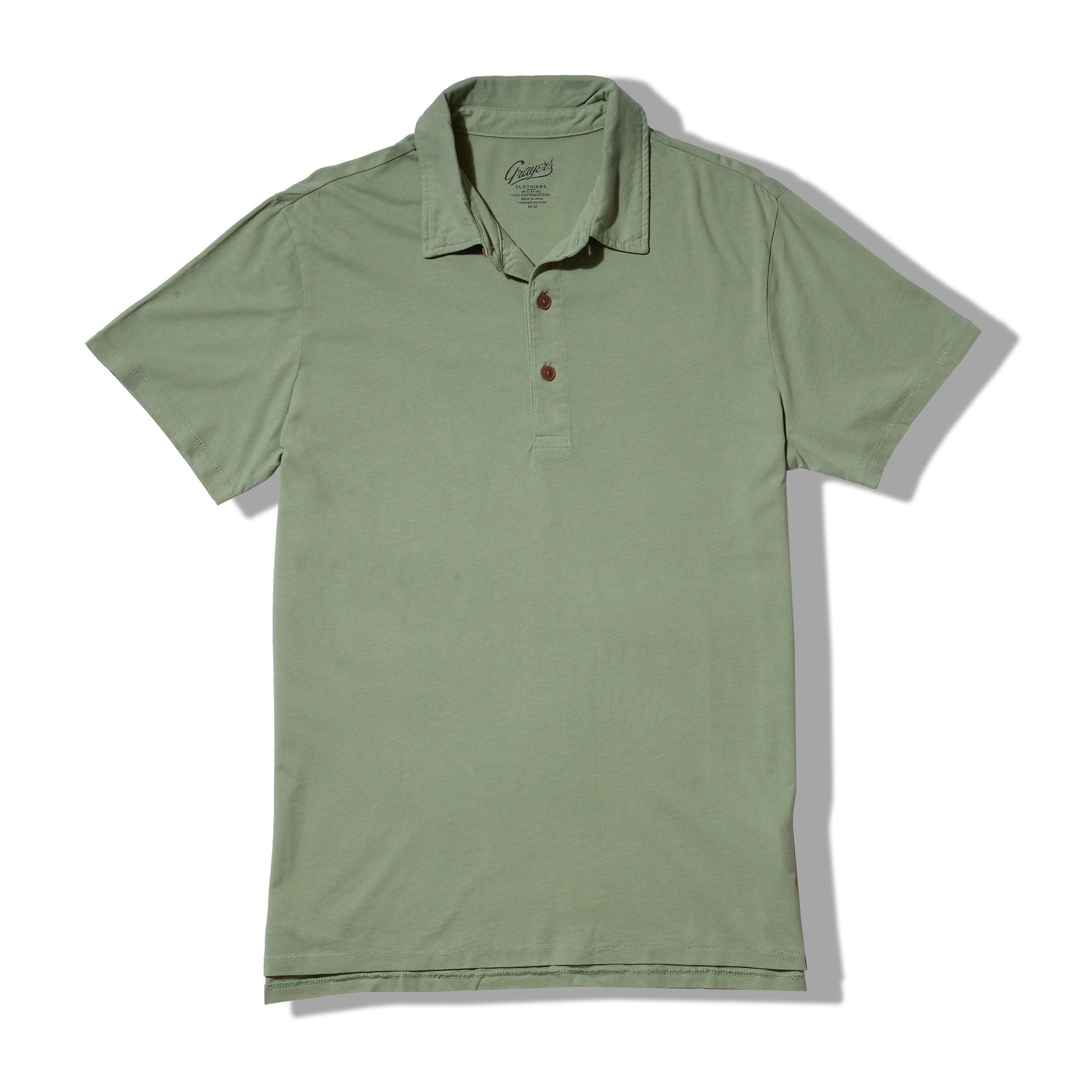 Pima Cotton Polo - Basil Product Image