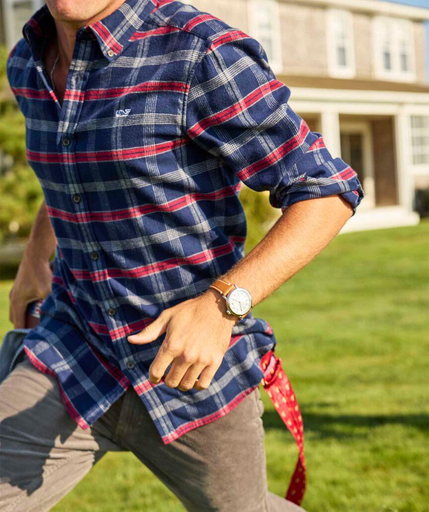 Vineyard Flannel Plaid Shirt Product Image