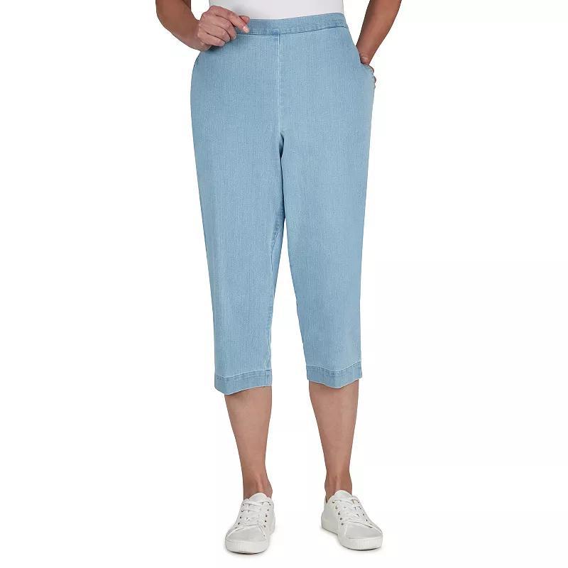 Womens Alfred Dunner Denim Capri Pants Product Image