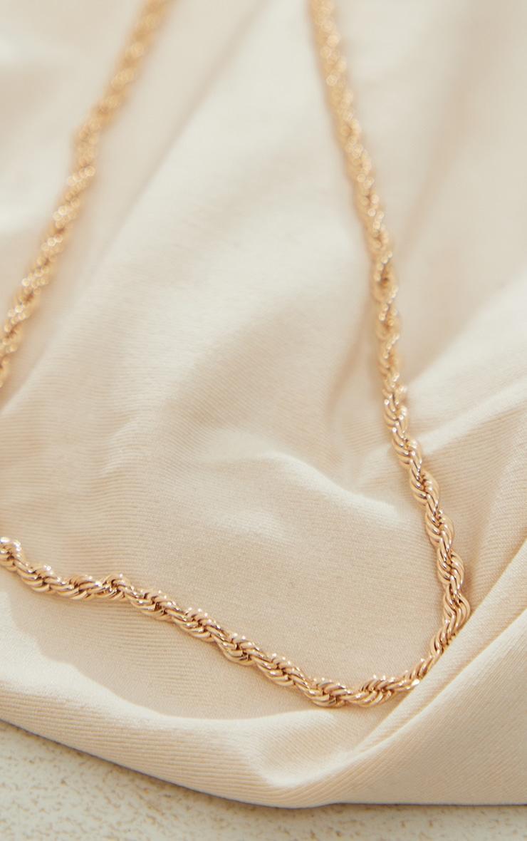 Gold Twist Rope Belly Chain Product Image