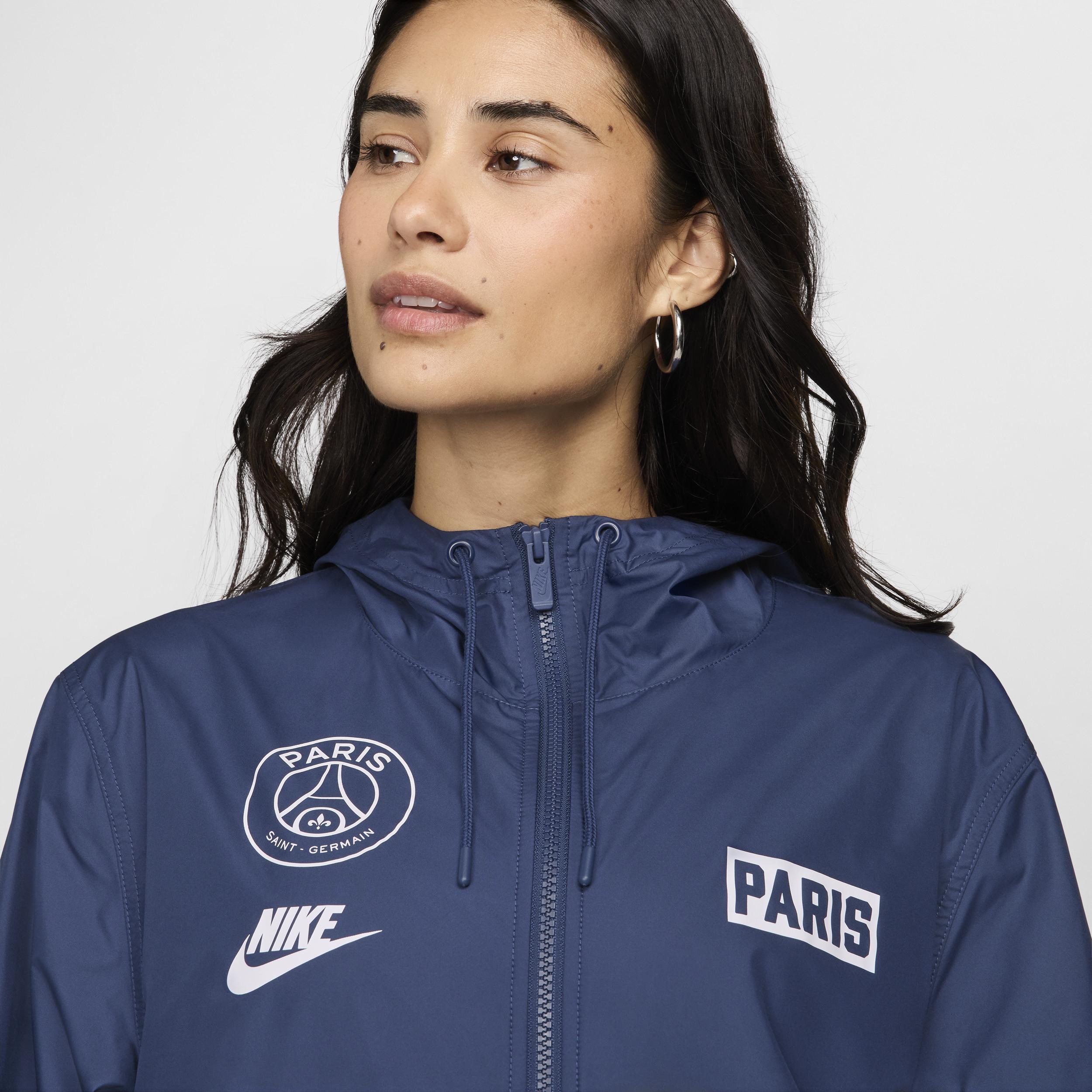 Paris Saint-Germain Essential Repel Nike Womens Soccer Woven Hooded Jacket Product Image