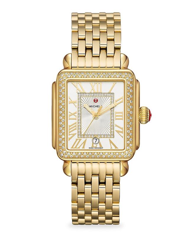 Deco Madison Diamond Watch, Gold Product Image