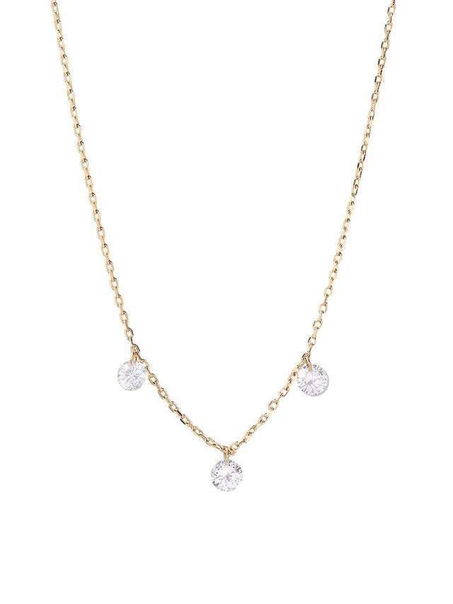 Womens Layla 14K Yellow Gold & 0.22 TCW Lab-Grown Diamond Necklace Product Image