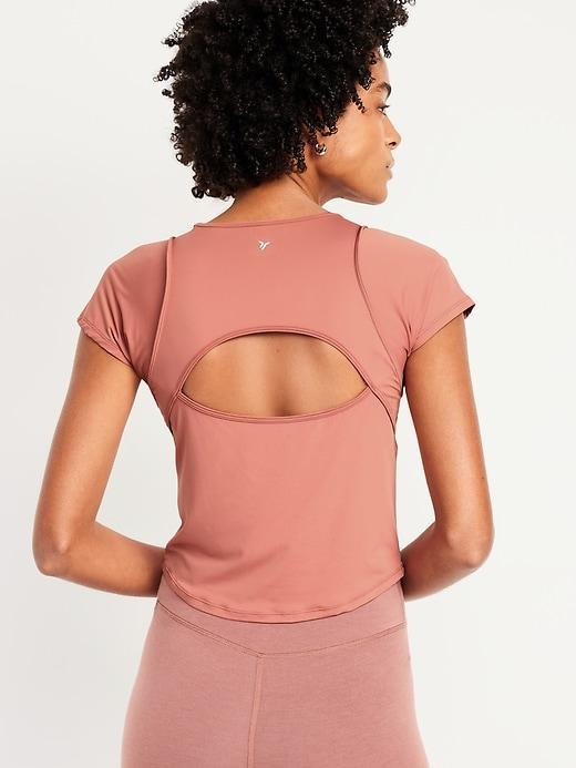 FlowForm Crop Cutout-Back Top Product Image