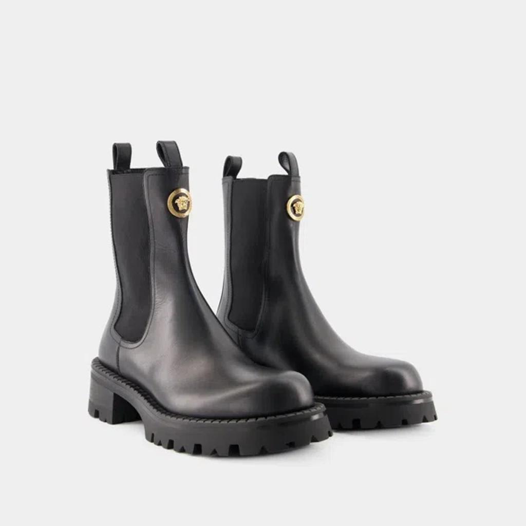 VERSACE Booties Ankle Boots -  - Leather - Black product image