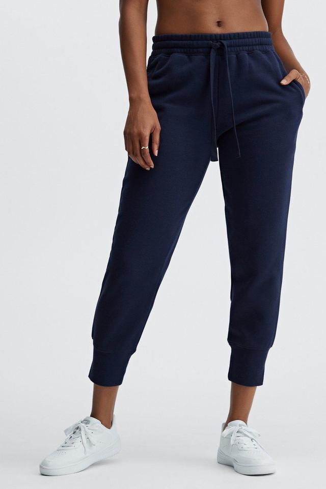 Fabletics Luxe Fleece Jogger Womens blue plus Size 4X Product Image