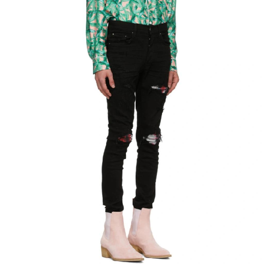 AMIRI Mx1 Distressed Skinny-fit Jeans In Black Product Image