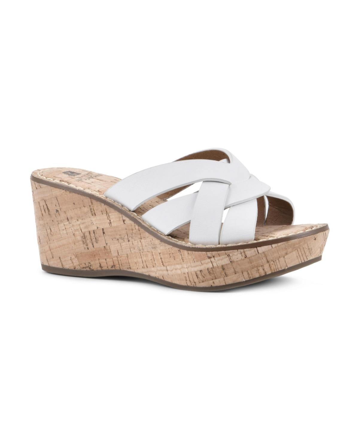 White Mountain Womens Samwell Wedge Sandals Product Image