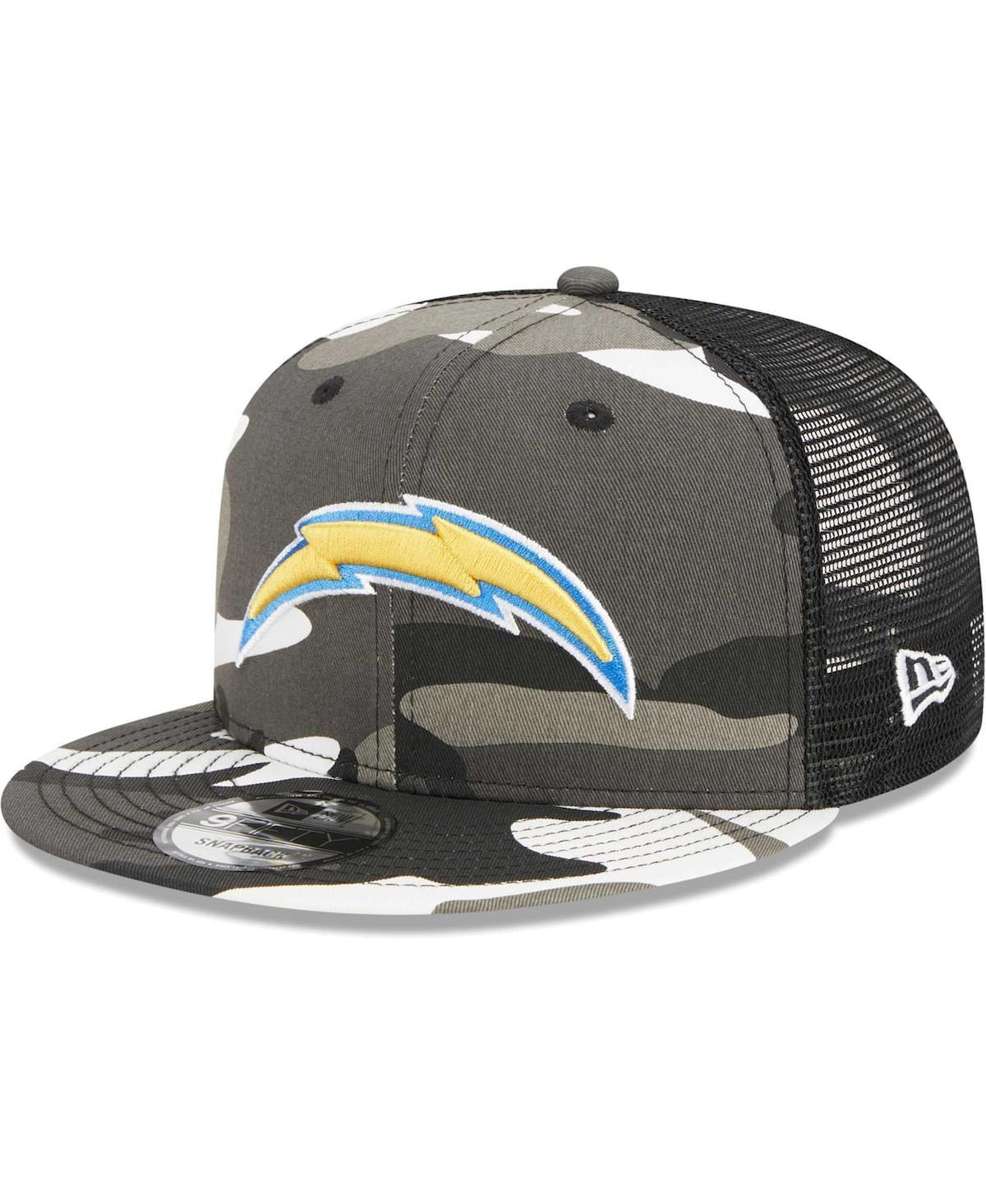 Mens New Era Urban Camo Los Angeles Chargers 9FIFTY Trucker Snapback Hat Product Image