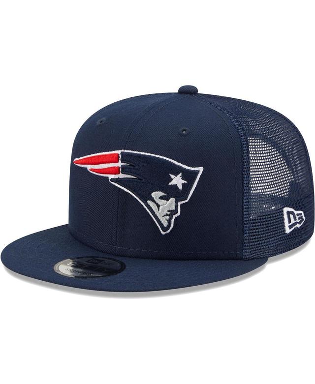 Mens New Era Navy New England Patriots Classic Trucker 9FIFTY Snapback Hat Product Image