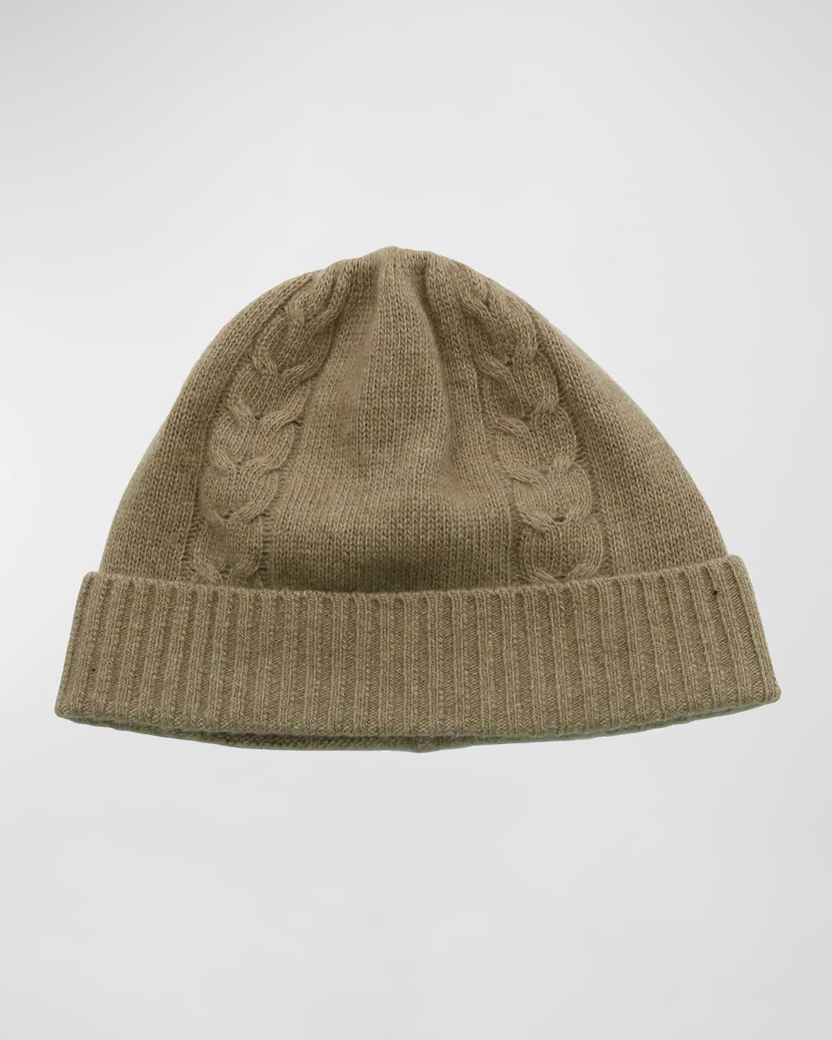 Men's Cable-Knit Beanie Hat Product Image