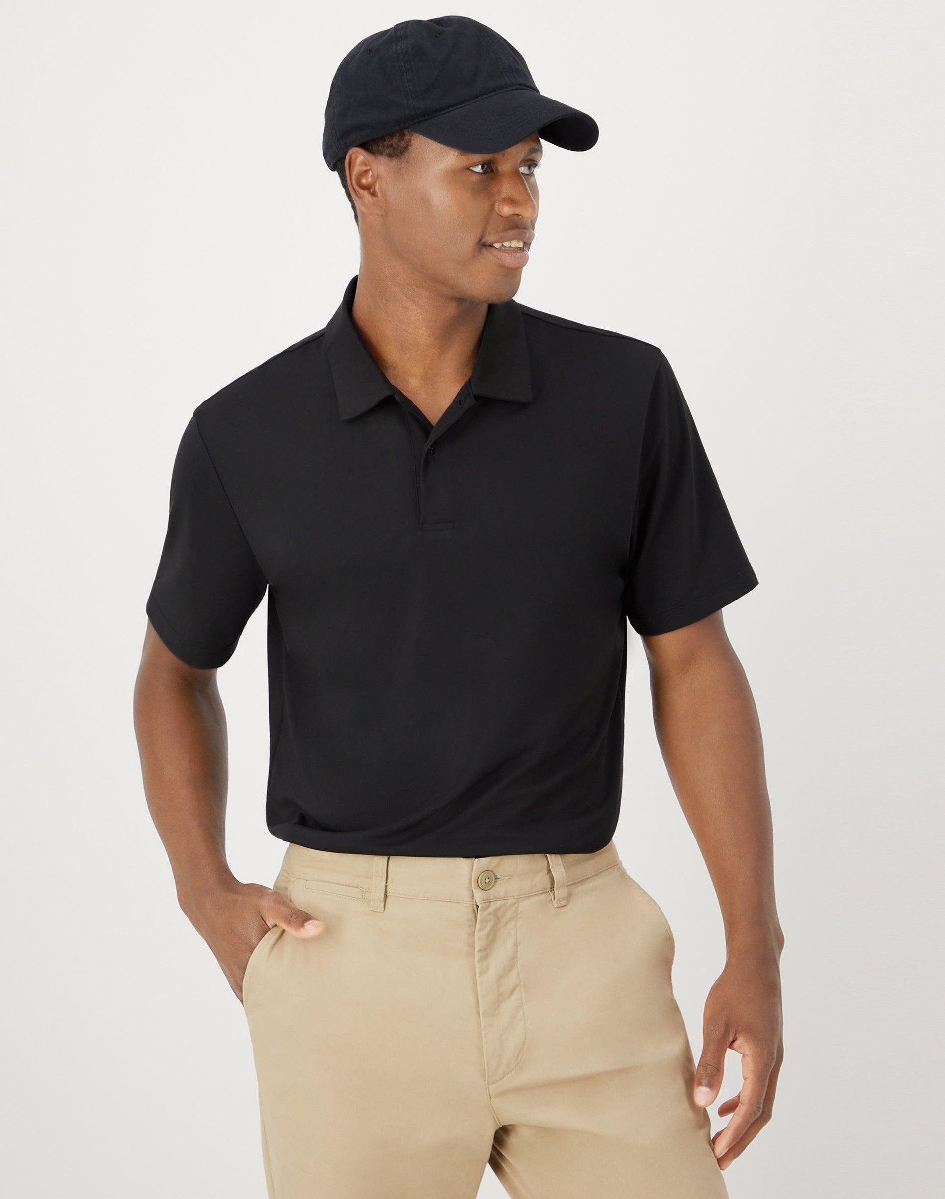 Hanes Moves Mens Short Sleeve Performance Polo Grey Encore 3XL Product Image