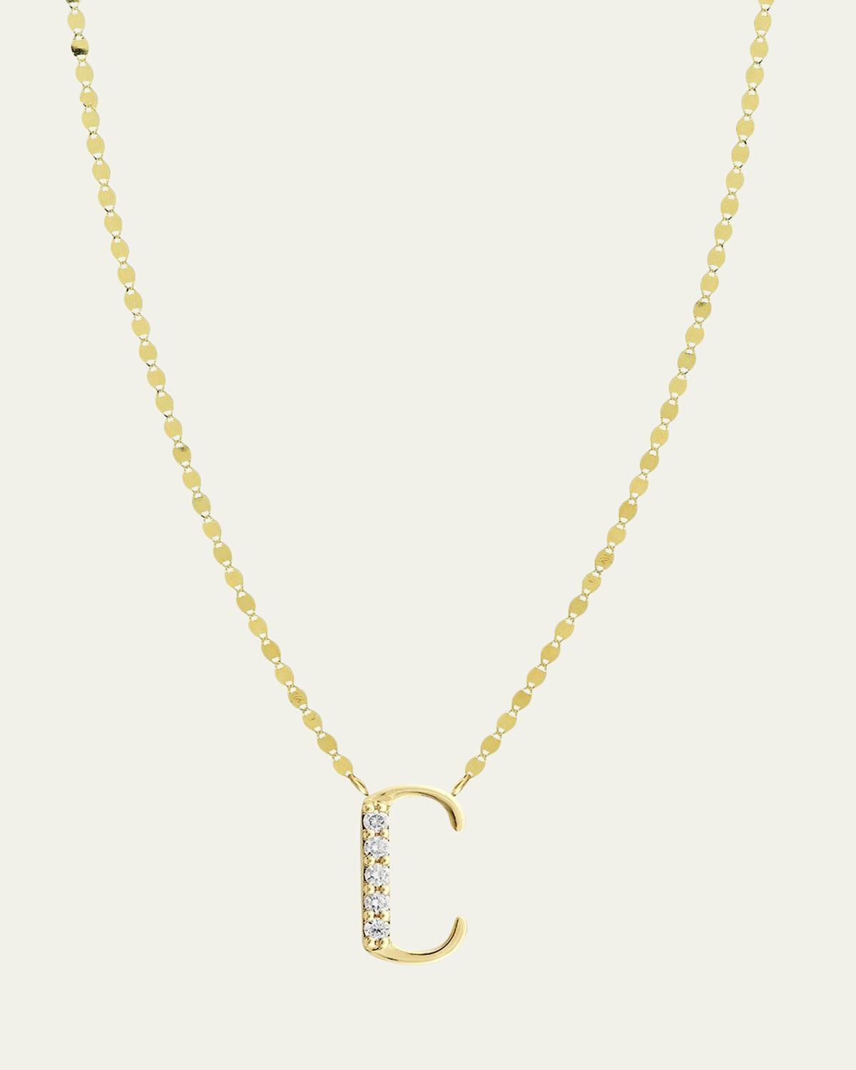 Get Personal Initial Pendant Necklace with Diamonds Product Image