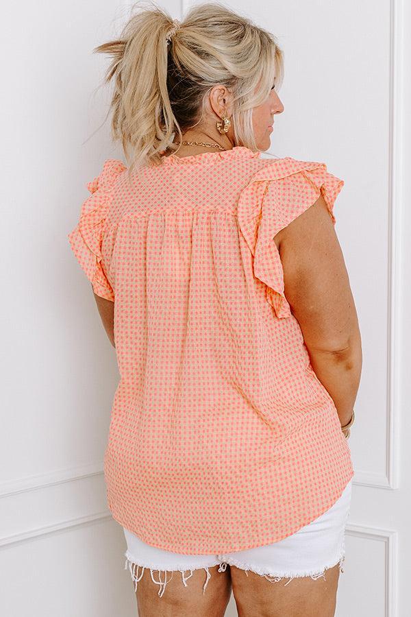 Picnic In The Park Gingham Top Curves Product Image