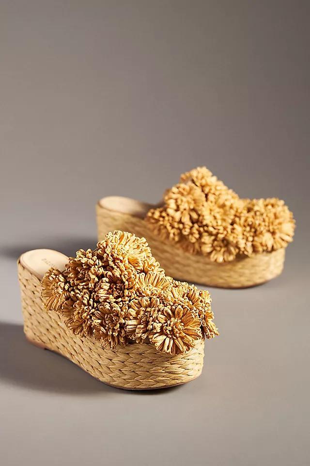 Paloma Barcelo Flower Wedge Sandals Product Image