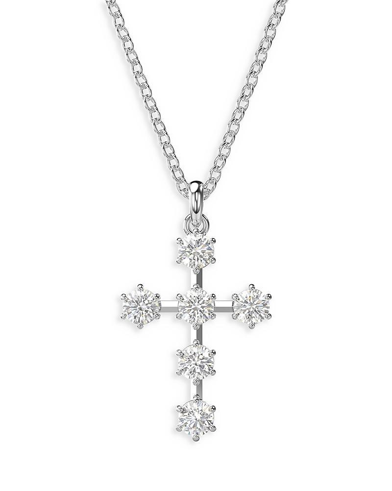 Swarovski Insigne Crystal Cross Pendant Necklace, 14.96-17.72 Product Image