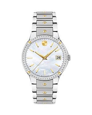 Movado SE White Sunray Dial Bracelet Watch Product Image