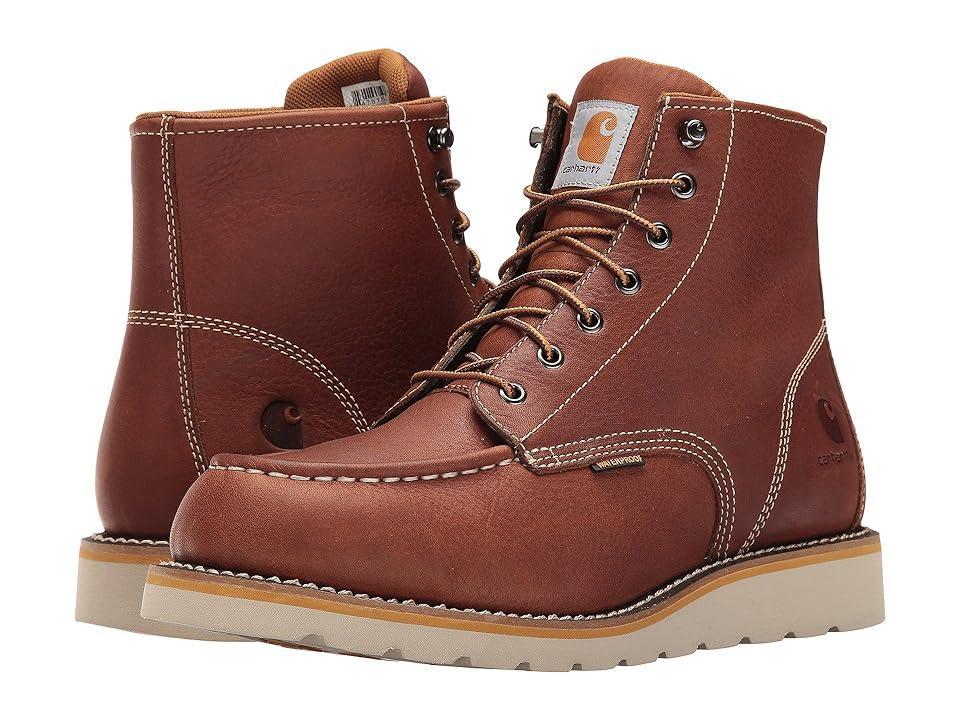 Carhartt 6-Inch Non-Safety Toe Wedge Boot (Tan Oil Tanned Leather) Men's Work Boots Product Image