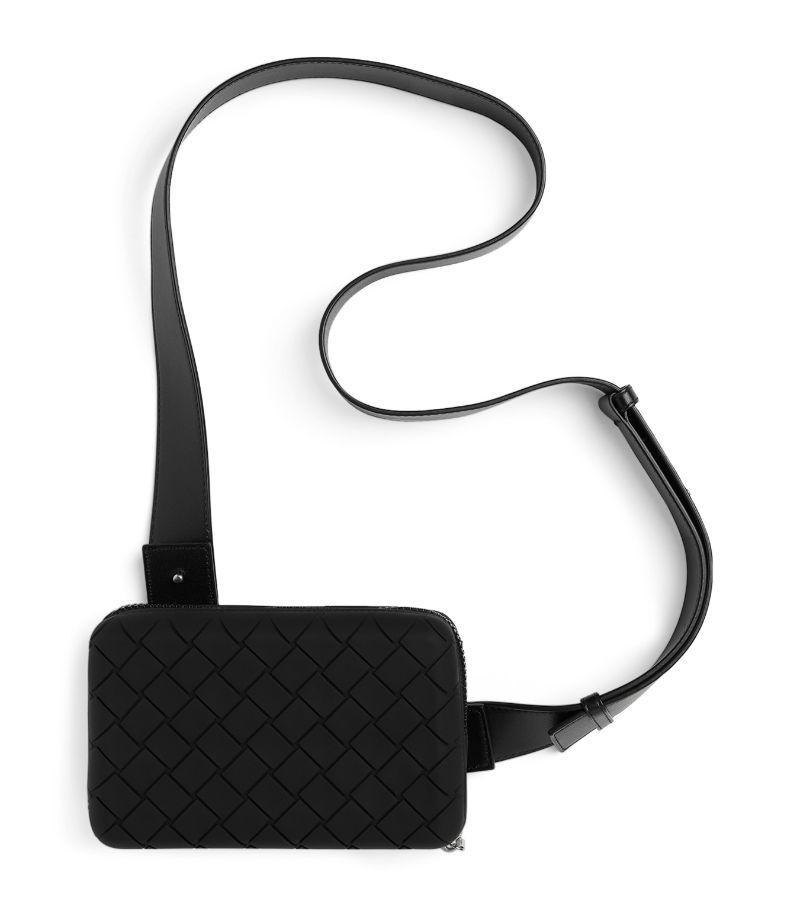 Rubber Intreccio Cross-body Bag In Grey Product Image