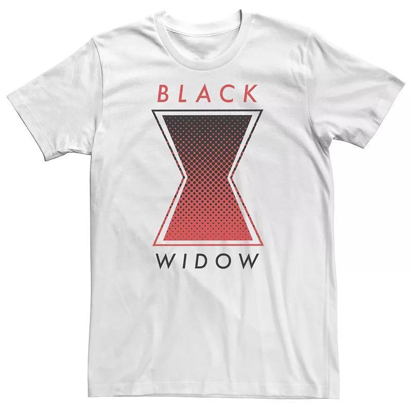 Big & Tall Marvel Black Widow Halftone Logo Tee, Mens Product Image