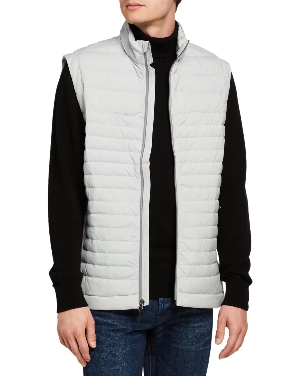 Mens Passage Puffer Zip-Front Vest product image