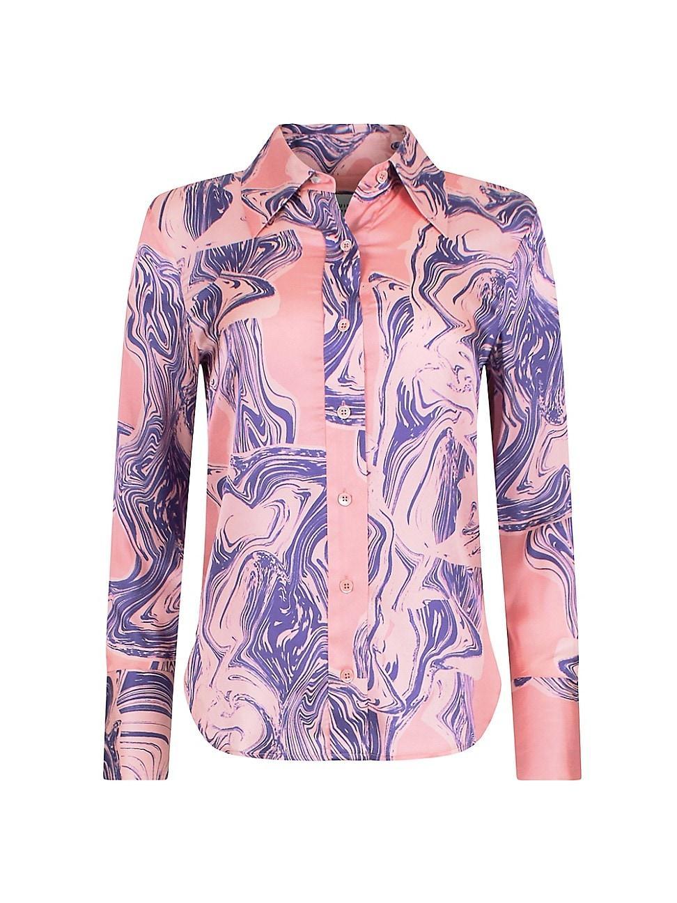 Womens Quinne Marble Shirt Product Image