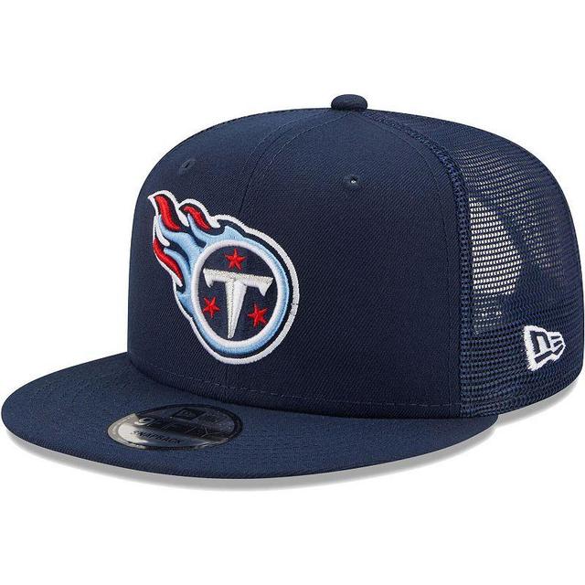 Mens New Era Tennessee Titans Classic Trucker 9FIFTY Snapback Hat, Blue Product Image