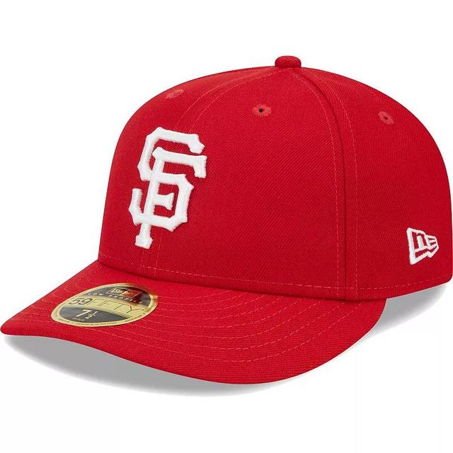 Mens New Era Scarlet San Francisco Giants Low Profile 59FIFTY Fitted Hat Product Image