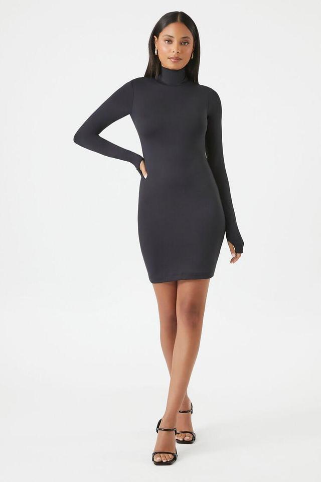 Turtleneck Contour Sculpt Mini Dress | Forever 21 Product Image