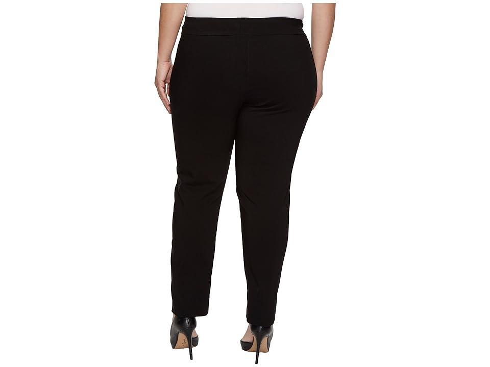 Krazy Larry Plus Size Pull-On Ankle Pants (Black) Women's Dress Pants Product Image