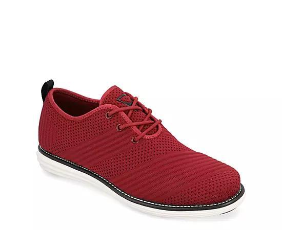 Vance Co. Mens Novak Wide Width Tru Comfort Foam Knit Lace-Up Round Toe Dress Shoes Product Image