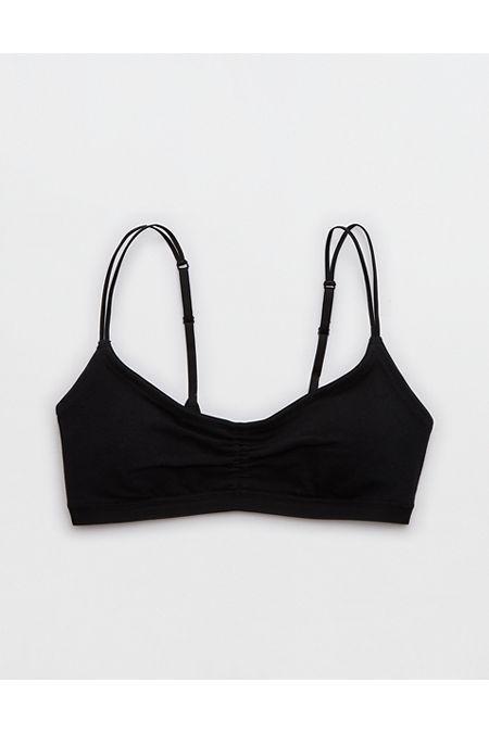 Superchill Cotton Ruched Bralette Women's Product Image