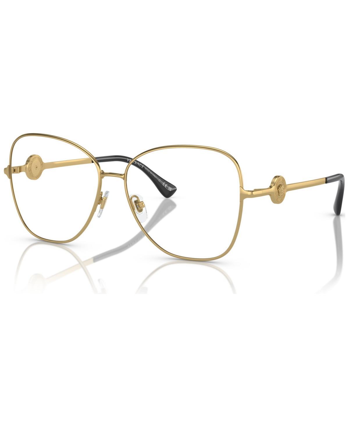 Versace Womens Butterfly Eyeglasses, VE1289 55 - Gold-Tone Product Image