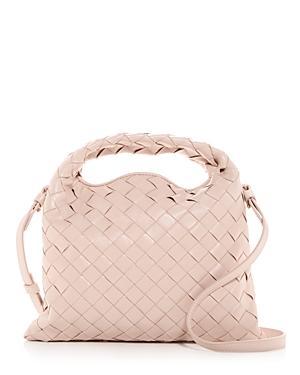 Bottega Veneta Mini Hop Intrecciato Leather Hobo Bag Product Image