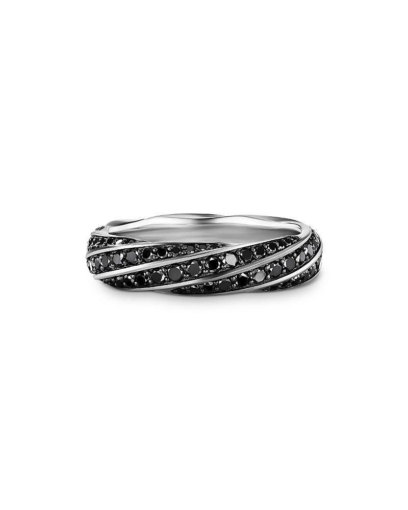 Mens Cable Edge Diamond Band Ring Product Image